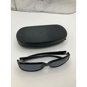 Giorgio Armani Black Wrap Sunglasses with Case